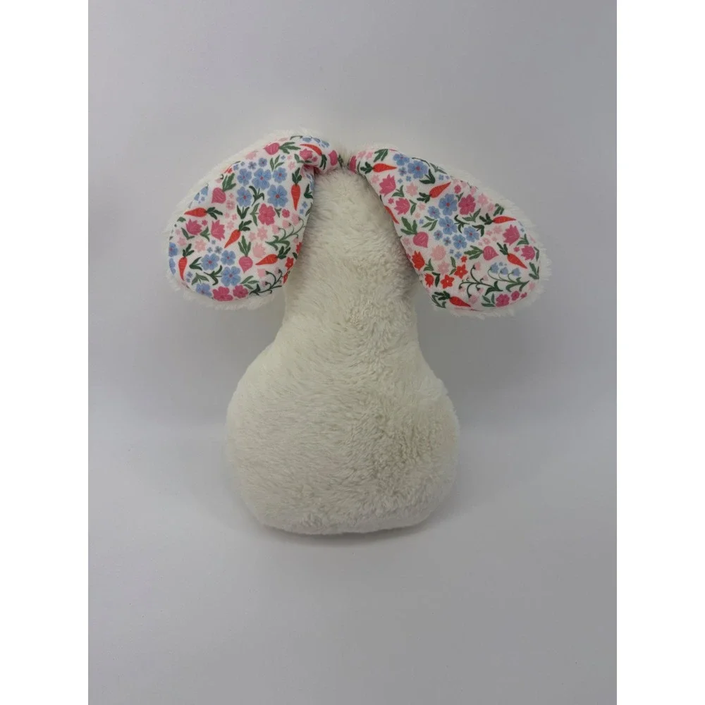 Target Bullseye Easter Bunny Rabbit Stuffed Animal Cream Floral Spring Decor‎